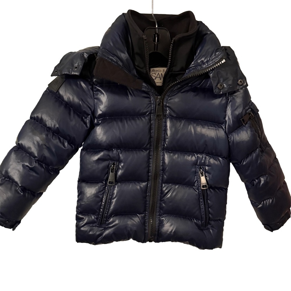 SAM. NEW YORK Kids  GLACIER DOWN PUFFER JACKET DARK GLOSS NAVY Unisex Sz 6